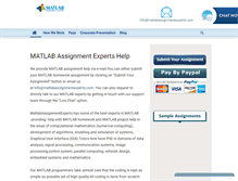 Tablet Screenshot of matlabassignmentexperts.com